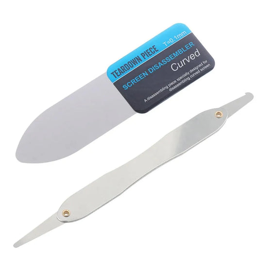 0.1mm Ultra Thin Flexible Metal Pry Spudger Stainless Steel Card with Scale for iPhone iPad Tablet Phone Repair Tool