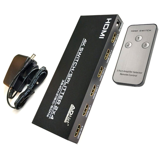 2.0 4K HDMI Splitter HDMI 2xInput 4xOutput