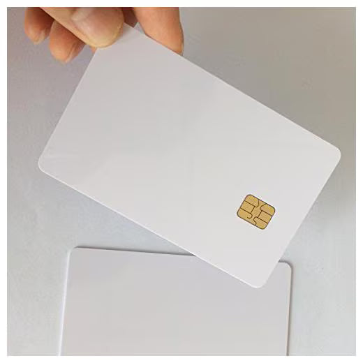 White PVC Chip Card (big chip) For Use in Thermal Printers (Pack of 10)