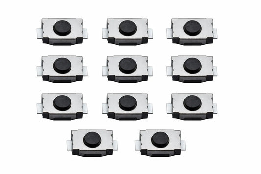 2 Pin 3x4x2mm Round Button SPST Straight Tactile Switch SMD (Pack of 10)