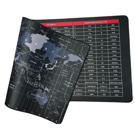 2-in-1 Shortcut Key + World Map Mousepad (90x40cm)