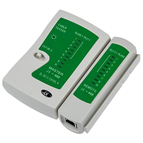 RJ45 and RJ11 Network LAN Cable Tester 9V Battery with LED Indicators RJ12 CAT5 CAT6 UTP Ethernet