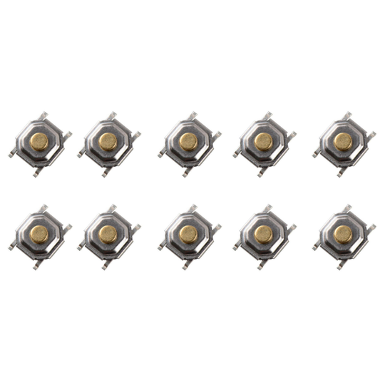 4 Pin Round Button SPST Straight Tactile Switch SMD-TS5220A (pack of 10)