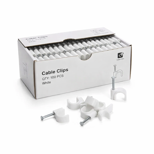 6MM Cable Clips with Metal Nails