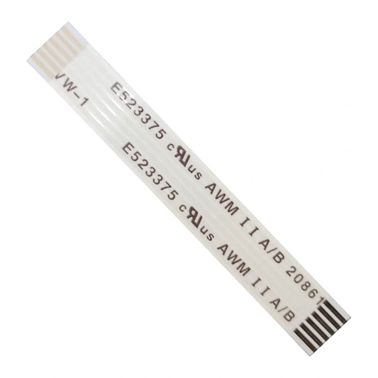 6 Pin 1mm Pitch 50mm Same Side Connection FFC Ribbon Flexible Flat Cable