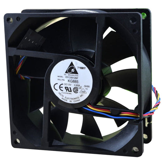 KG885 12V 0.60A Temperature Control Cooling Fan 92x92x32mm
