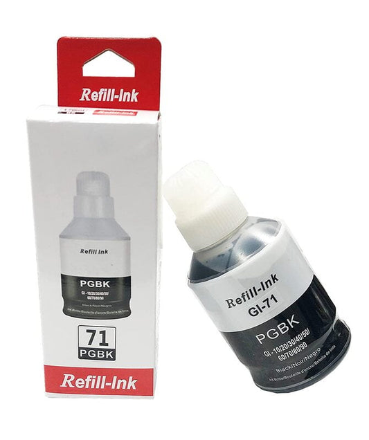 Refill Ink GT71 For Canon G1020 G2020 G2021 G3020 G3021 Printer (CMYK)