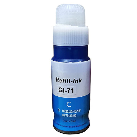 Refill Ink GT71 For Canon G1020 G2020 G2021 G3020 G3021 Printer (Cyan)