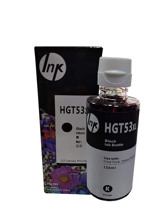 Refill Ink Black GT53XL For HP DeskJet GT5810 GT5811 GT5820 GT5821 Printer