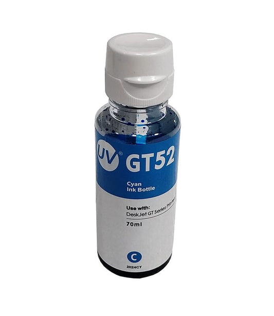 Refill Ink GT51 and GT52 For DeskJet GT5810 GT5820 Printer (Cyan)