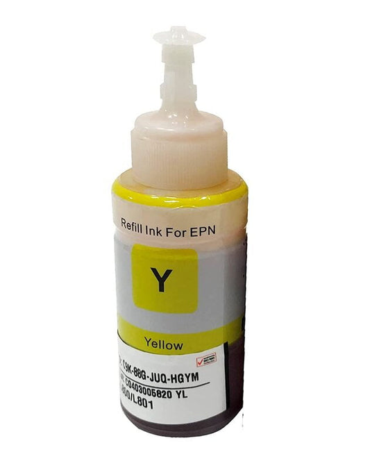 Refill Ink For Epson L800 L801 L805 L810 L850 L1800 Printer (Yellow)