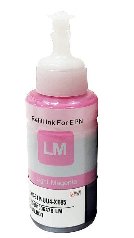 Refill Ink For Epson L800 L801 L805 L810 L850 L1800 Printer (Light Magenta)