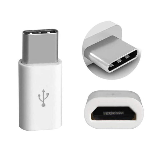 Micro USB to Type-C Converter for Data Syncing & Charging