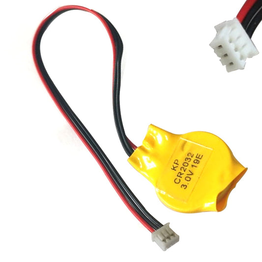 KP CR2032 3.0V 220mAh Coin Cell Battery with 3-Pin Connector