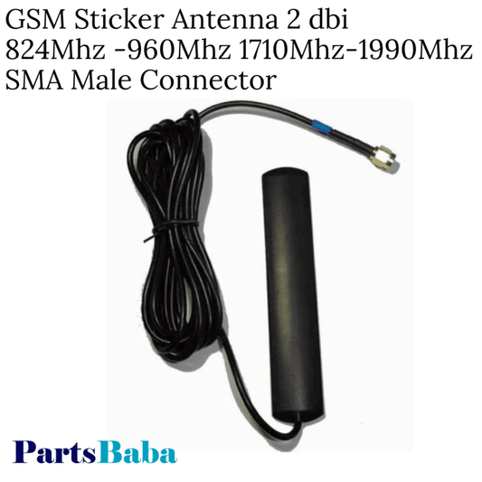 GSM Sticker Antenna 2 dBi (824MHz-960MHz, 1710MHz-1990MHz) with SMA Male Connector