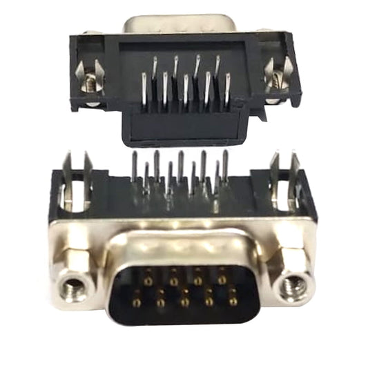 9 Pin DB9 Male Connector (Right Angle)