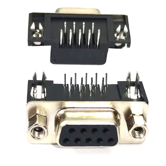 9 Pin DB9 Female Connector (Right Angle)