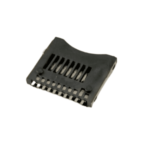 10-Pin Micro SD Card Holder Connector - Push-In, Pull-Out