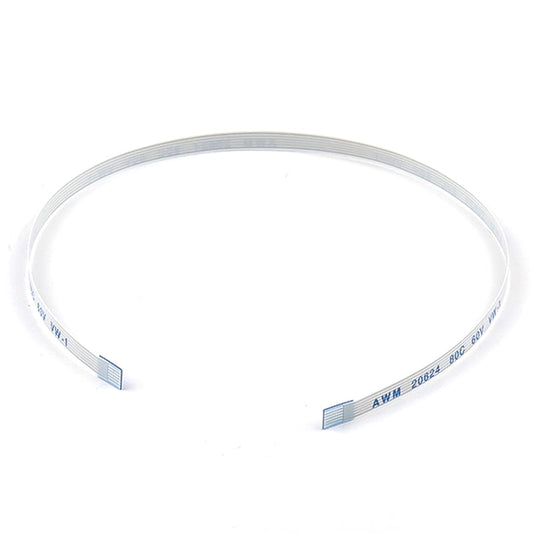 6 Pin 0.5mm Pitch 100mm Same Side Connection FFC Ribbon Flexible Flat Cable