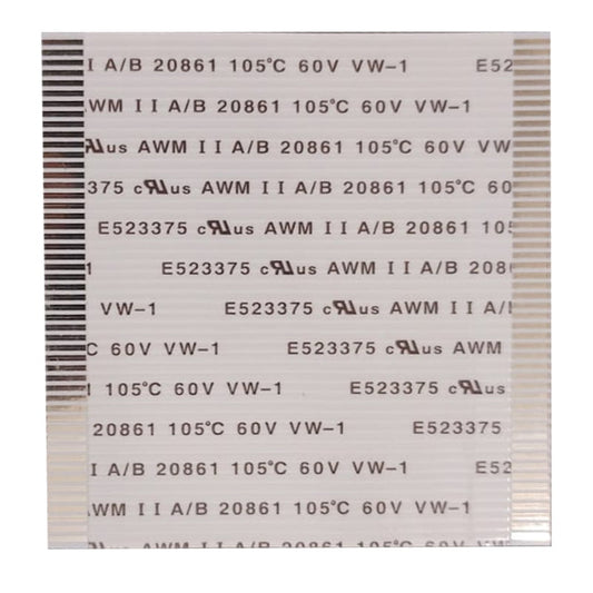 50 Pin 1mm Pitch 50mm Same Side Connection FFC Ribbon Flexible Flat Cable