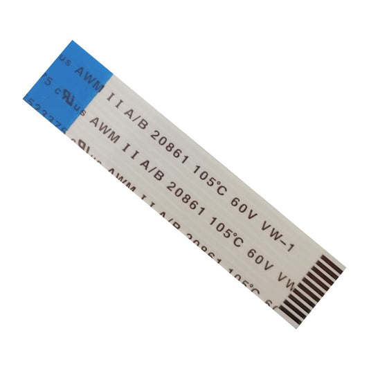 10 Pin 1mm Pitch 50mm Reverse Side Connection FFC Ribbon Flexible Flat Cable