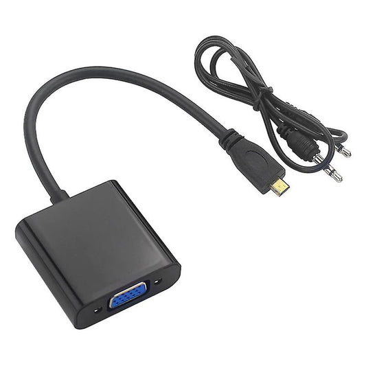 Micro HDMI to VGA Adapter Converter With High-Resolution Video Output