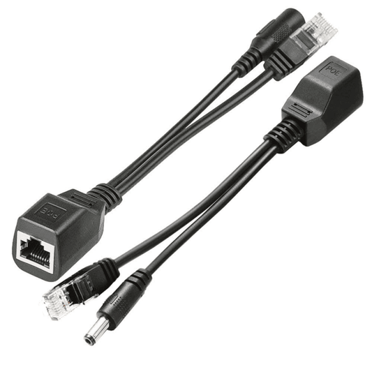 Passive PoE Cable - Power Over Ethernet Injector/Splitter Kit RJ45 DC Power