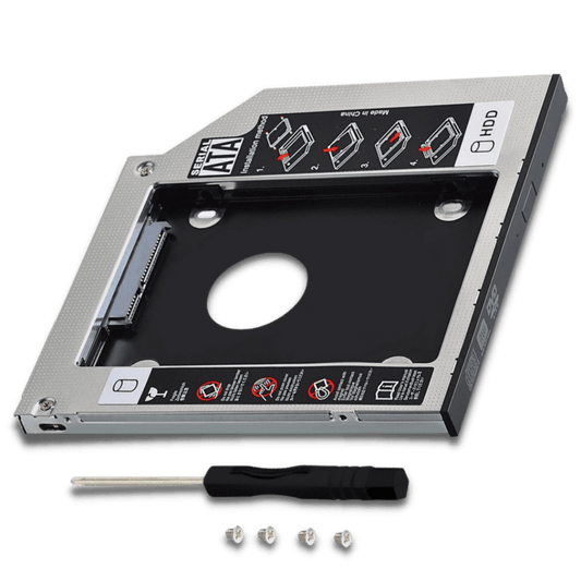 Laptop 2nd Hard Drive Caddy 9.5mm CD/DVD Drive Slot for SSD and HDD