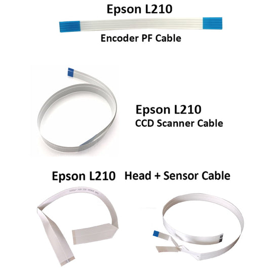(Set of 4) All FFC cables for Epson L210