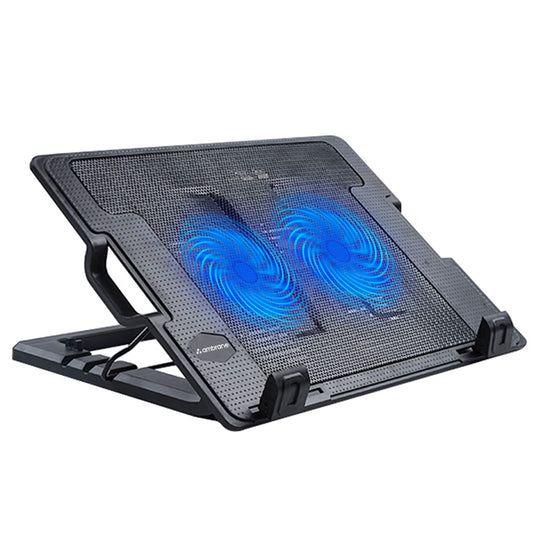 RGB Laptop Stand with (Double) Fan Cooling Pad With USB Connector