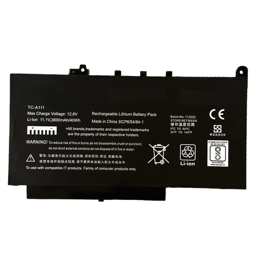 Compatible Laptop Battery for Dell E7470 - Latitude 0579TY, 579TY ,F1KTM, PDNM2 Laptops (3600mAh, 3-Cell)