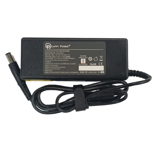 Laptop Adapter compatible for DELL (90W 4.62A 19.5V) Big Pin - 7.4mm x 5.0mm Pin | Suitable for Inspiron, Latitude, Precision, Studio and Vostro