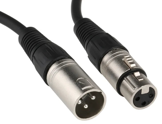 3 Pin XLR Female to 3 Pin XLR Male Audio Cable 1.5 Meter