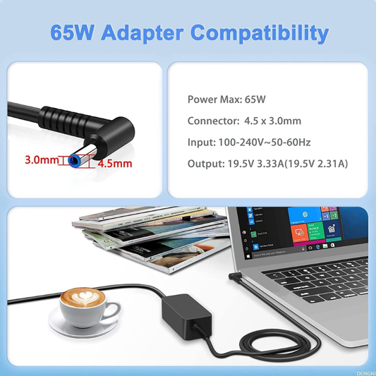 hp 65w power adapter
