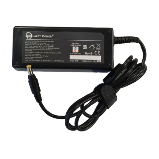 Laptop Adapter compatible for HP (65W 3.5A 18.5V) - 4.8mm x 1.7mm Pin | Suitable for Mini 311-1000, Pavilion Dm1-1000, Dv2-1000eo, Dv4000, Dv5000, Spectre XT Pro, and TabletPC TC4200 Series