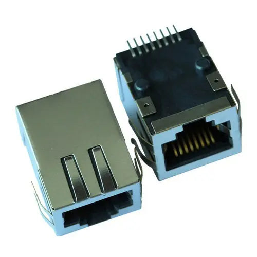 LPJ26204AENL - 1x2 Ethernet RJ45 Connector with 10/100 Base-T Integrated Magnetics