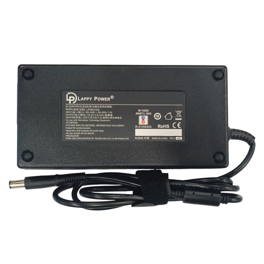 Laptop Adapter Compatible for Dell (180W 9.23A 19.5V) – Big Pin 7.4mm × 5.0mm | Suitable for Dell Precision & Alienware M Series