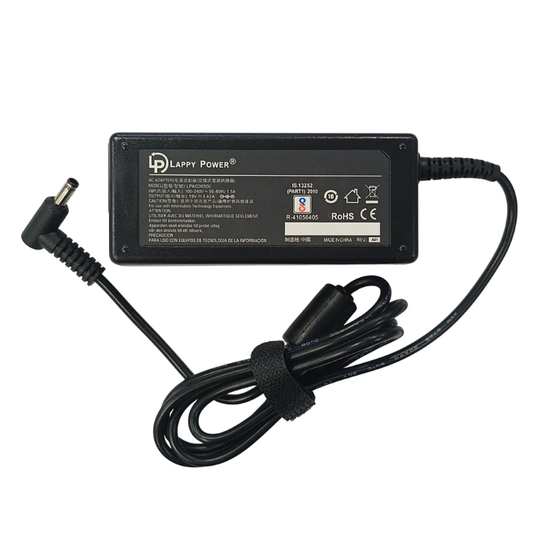 Laptop Adapter compatible for ASUS (65W 3.42A 19V) Small Pin - 4.5mm x 3.0mm Pin | Suitable for for Asus VivoBook 14, Zenbook 15, ASUSPRO B8430U, P751JA Series