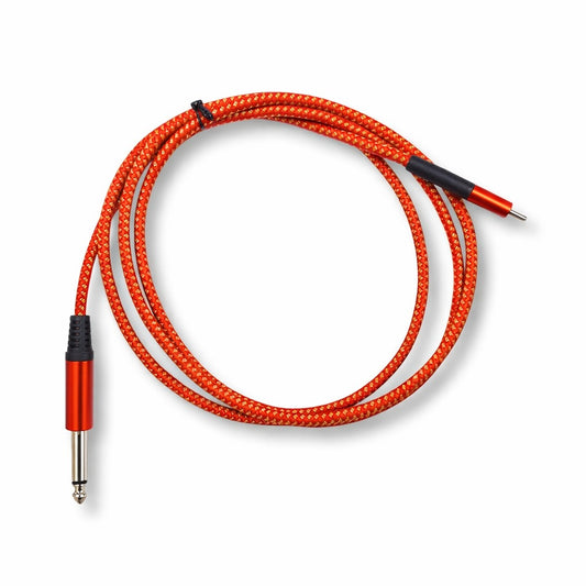 P38 Type C to Audio Cable 6.35MM Cord for Electric Guitar, Smartphone, Tablet, Laptop, Amplifier, Sound Mixing Console, Speaker recording system - (1.5M)