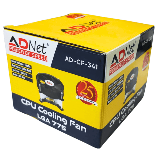 CPU Dual Core Cooling Fan LGA 775 with Aluminum Heatsink