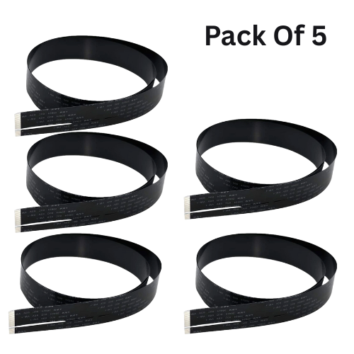 20 Pin 1mm Pitch 800mm CCD Scanner Cable Black For HP Laserjet M1005 Printer (PACK OF 5)
