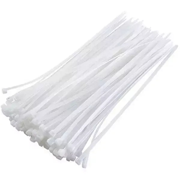 Plastic Ties 400 mm White (100pcs)