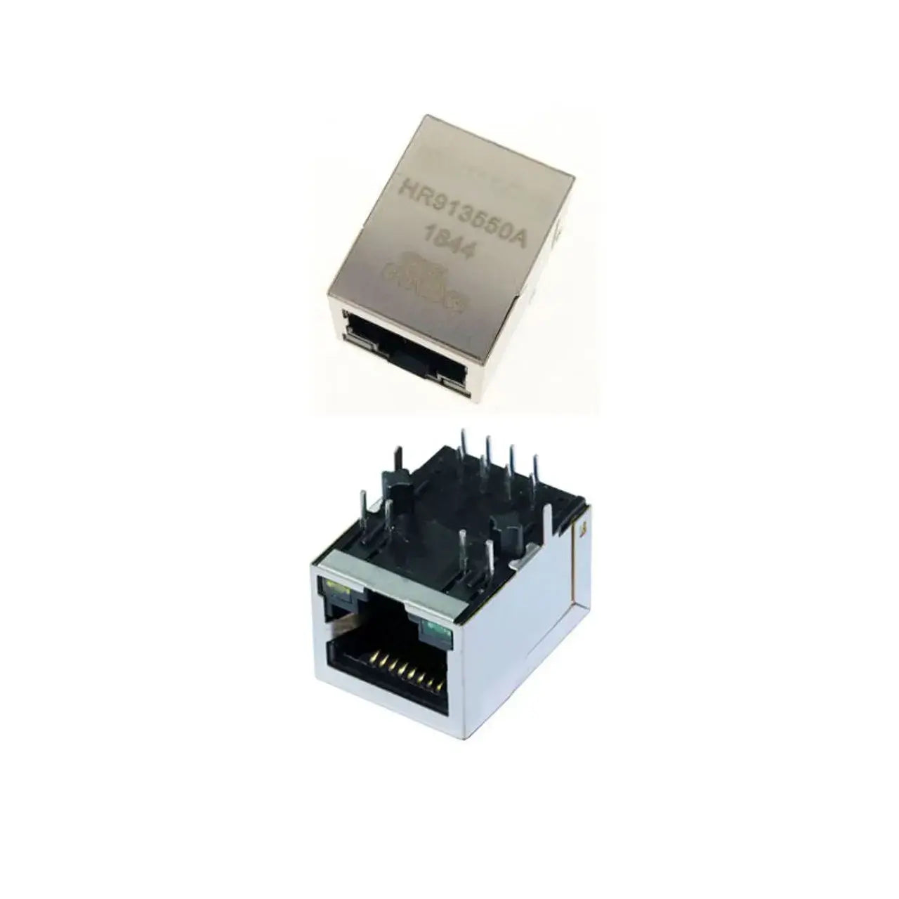 RJ45 LAN Ethernet Connector with Integrated Magnetics and LED - HR913550A
