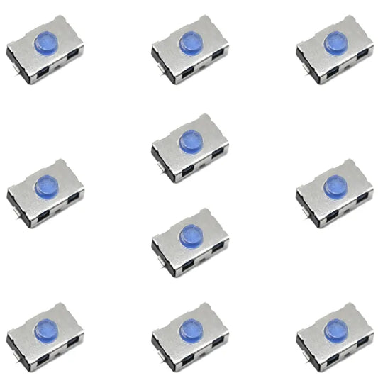 Round Button 10mA Vertical welding SPST-Normally Closed 32V 2N SMD Tactile Switches ROHS (Pack of 10)