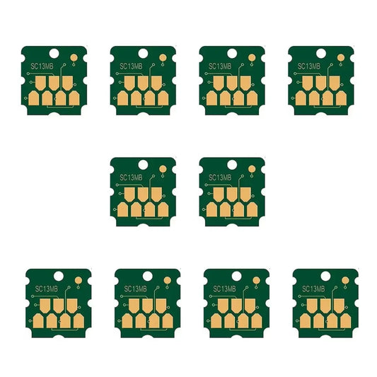 S2100 Main SC13MB Maintenance Box Chip Epson SC-F530/ F531/ T3130/ T3430/ T5130/ T5430 Green Ink Cartridge (Pack of 10)