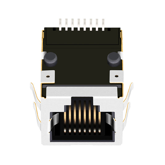 SMT RJ45 Connector with 10/100 Base-T Integrated Magnetics - LPJ19111CNL