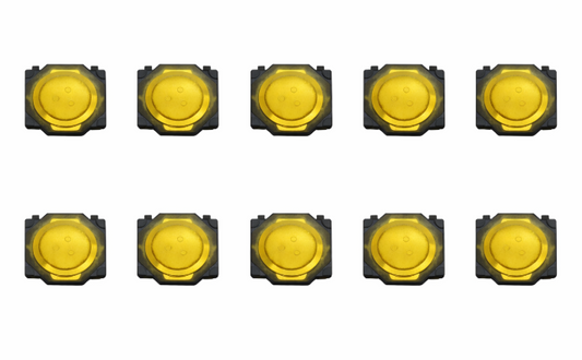 4 Pin Round Button SPST Membrane Tactile Switch SMD TS3735PA 250gf (Pack of 10)
