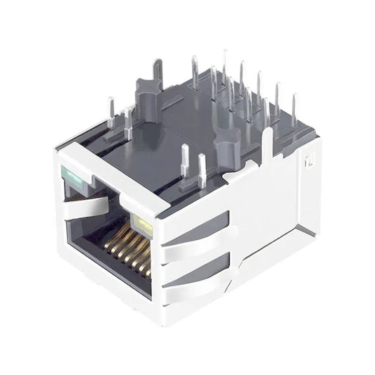 Single Port RJ45 Ethernet Connectors with Rectifier Bridge 10/100 Base-T Integrated Magnetics (LPJ0049GDNL)