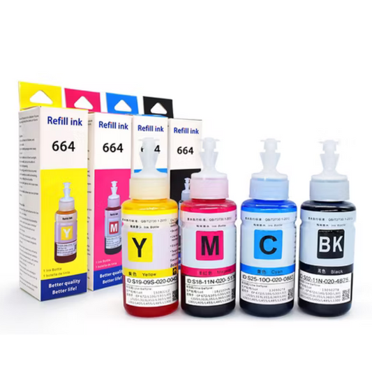 Refill Ink For Epson L110 L210 L310 L405 L455 L550 L605 Printer (CMYK)