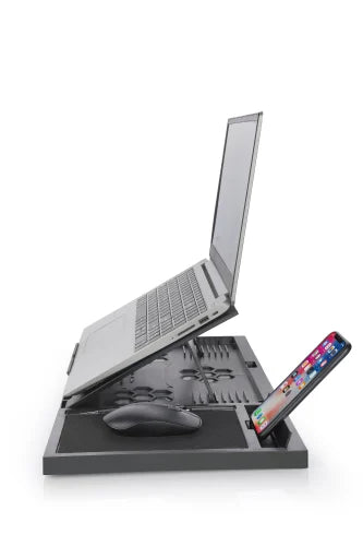 Laptop Cooling Pad with 7 Adjustable Tilt Angles and Convenient Features